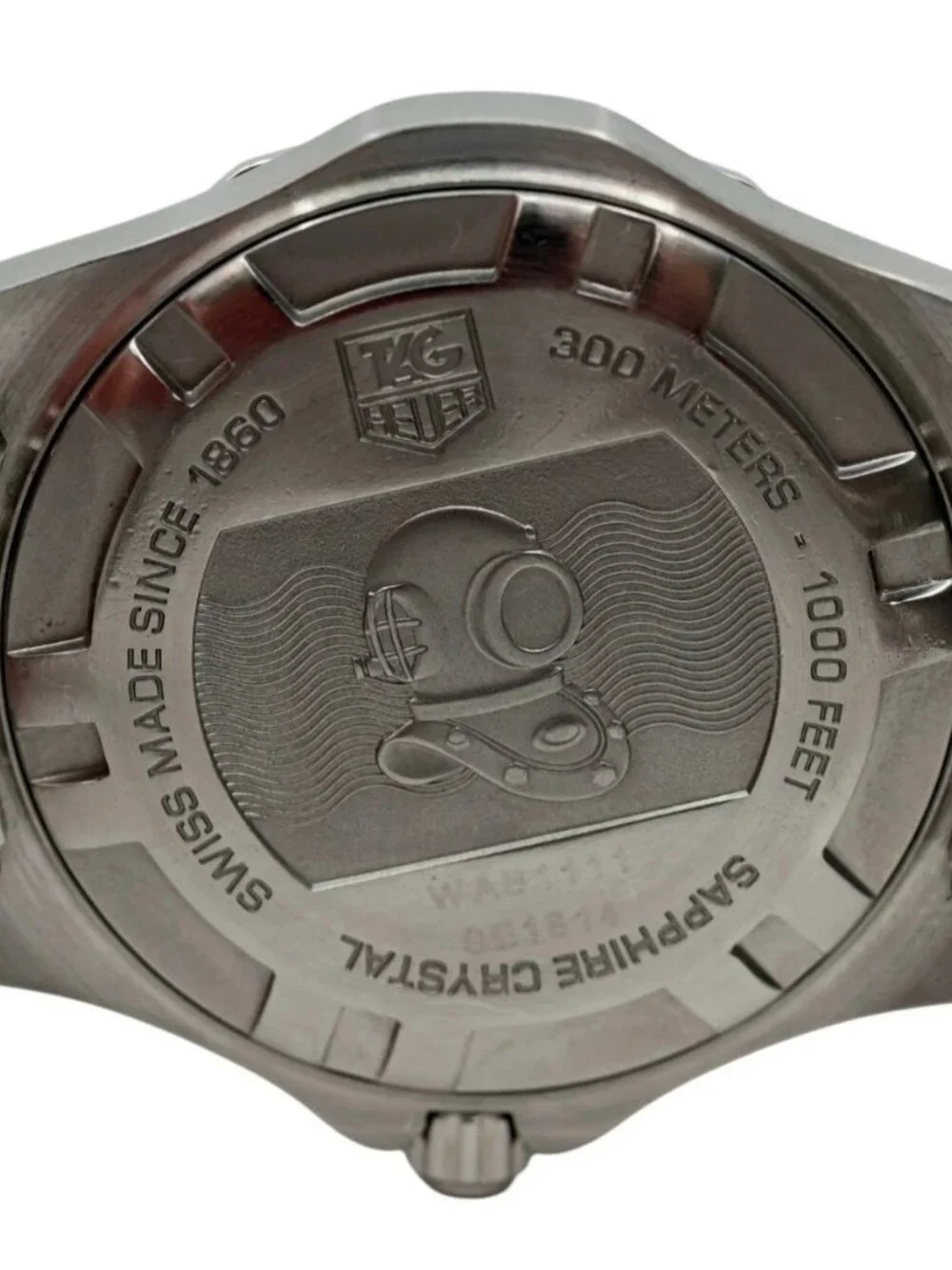 Men's 39mm Tag Heuer Aquaracer 300M Silver Dial Swiss Made Watch! Ref: WAB1111!